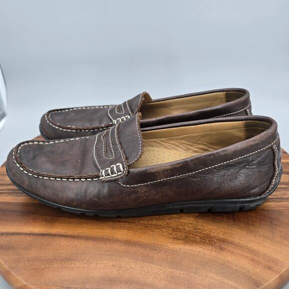 Footjoy FJ Club Shoes Men\'s 10 M Brown Leather Slip On Casual Penny Loafers main image 7